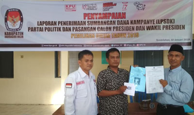 Serahkan LPSDK, PAN Inhil Serius dan Komit Hadapi Pileg 2019